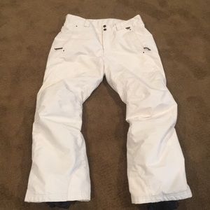 Columbia women’s white snow pants